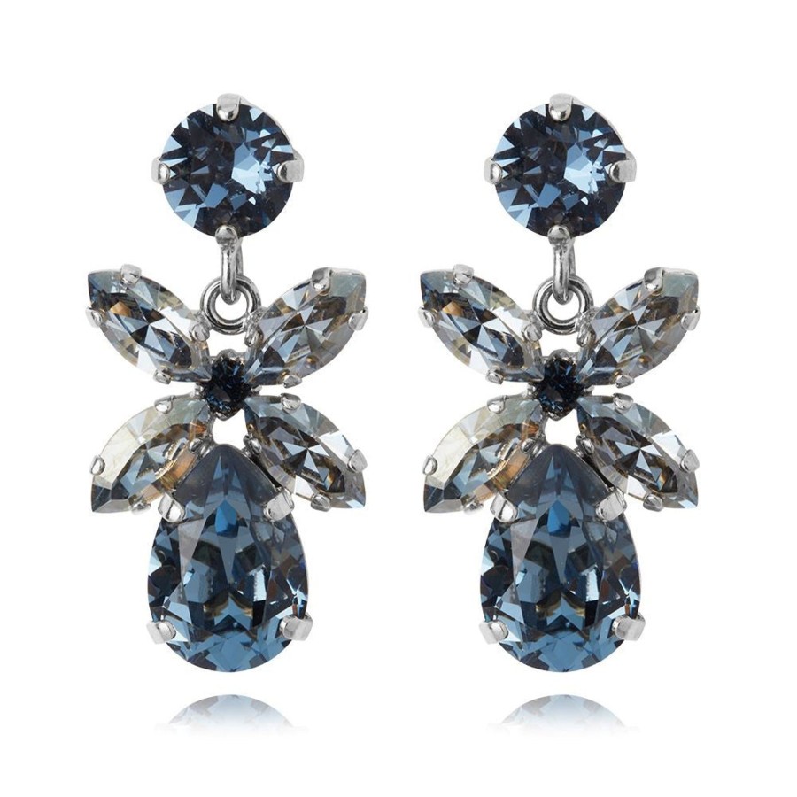 By Accessory Caroline Svedbom | Mini Dione Earrings - Denim Shade Blue