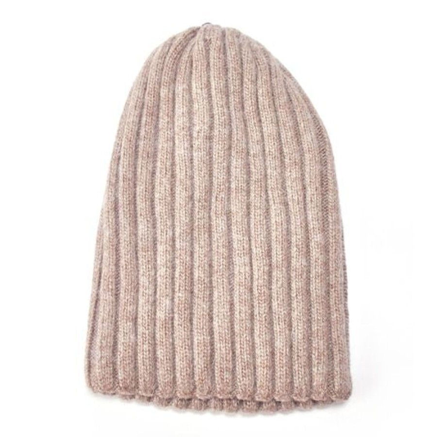 By Accessory Lavender Blue | Ribbed Beanie Stone