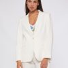 By Product Vilagallo | Hannah Linen / Cotton Blazer Ivory