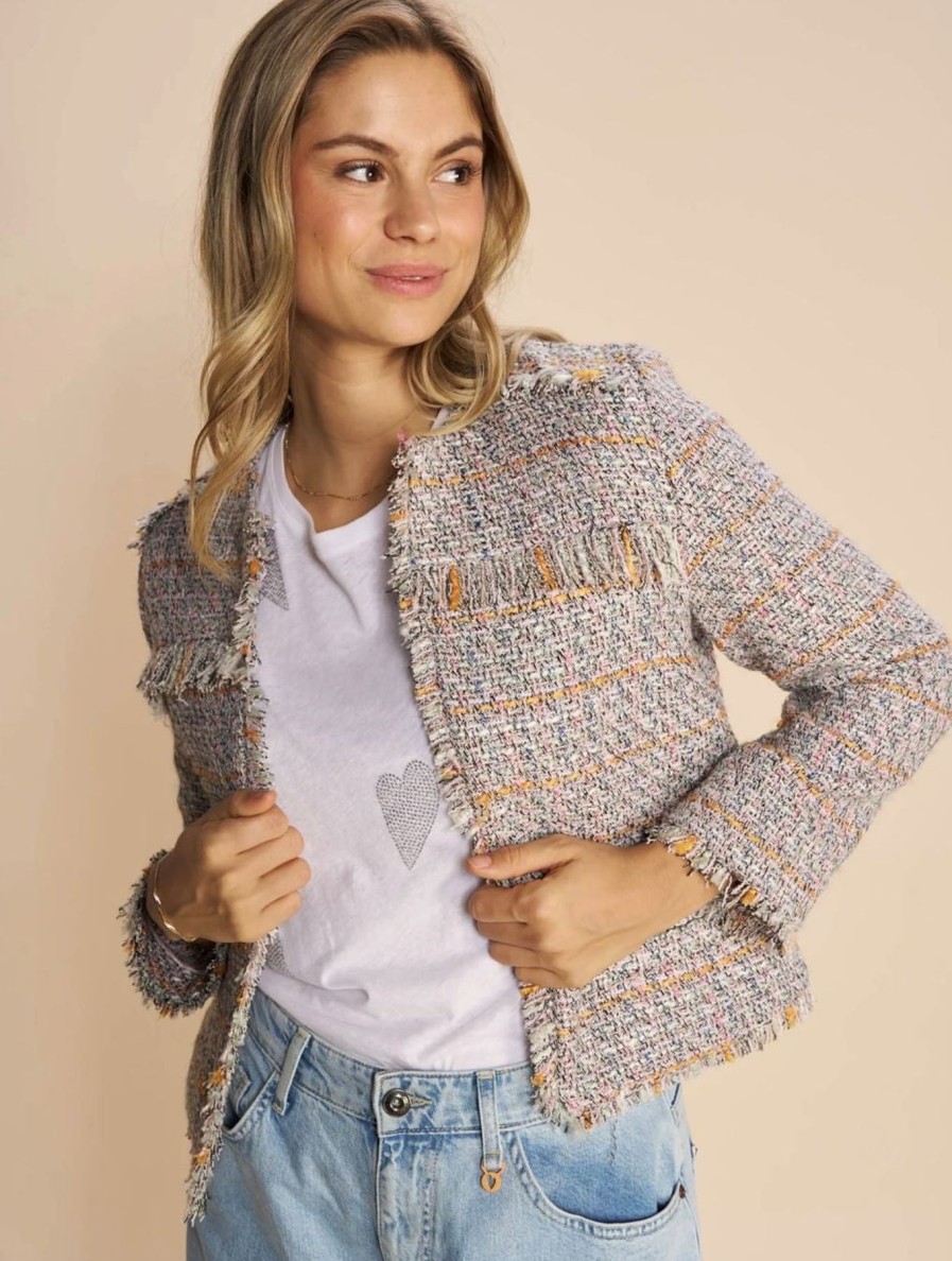 By Product Mos Mosh | Mmellis Boucle Jackete Ecru