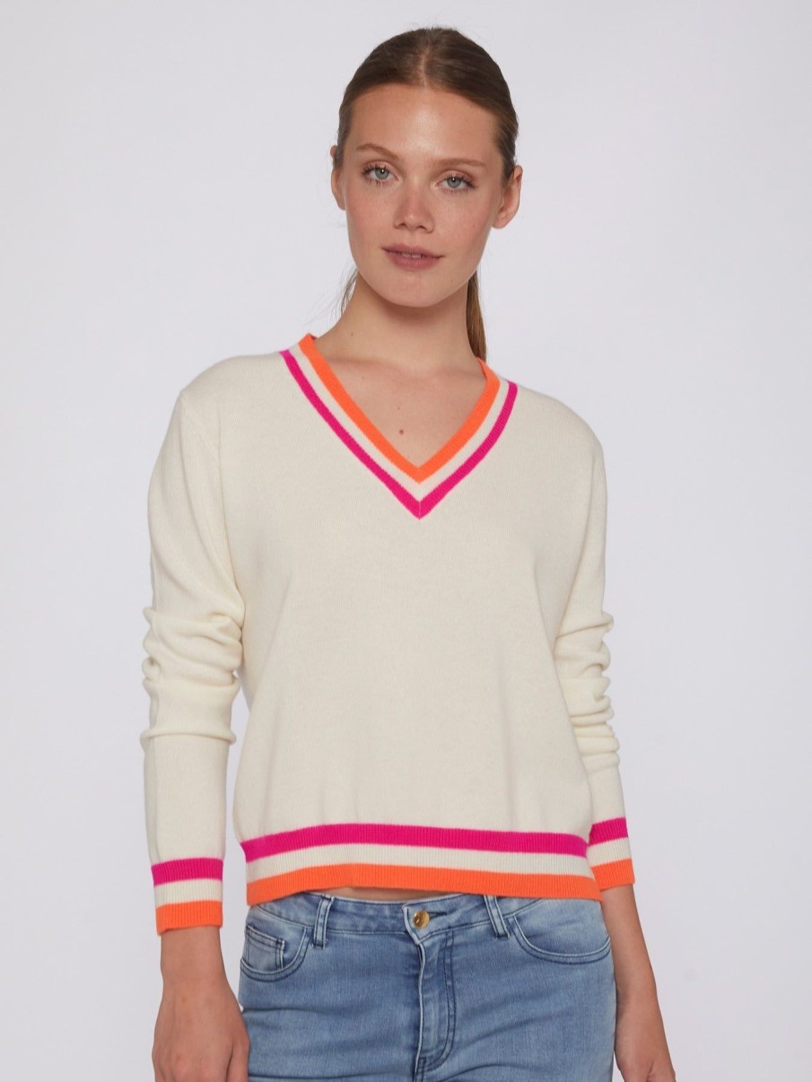 By Product Vilagallo | Intarsia Sweater Coral / Pink