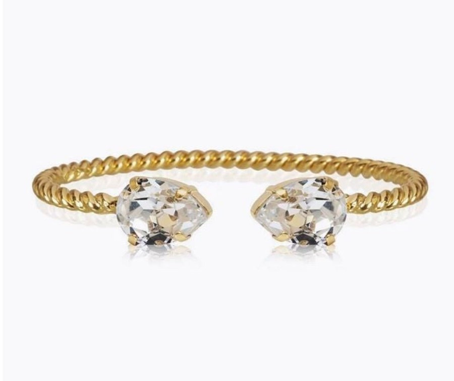 By Accessory Caroline Svedbom | Mini Drop Bracelet - Crystal Gold