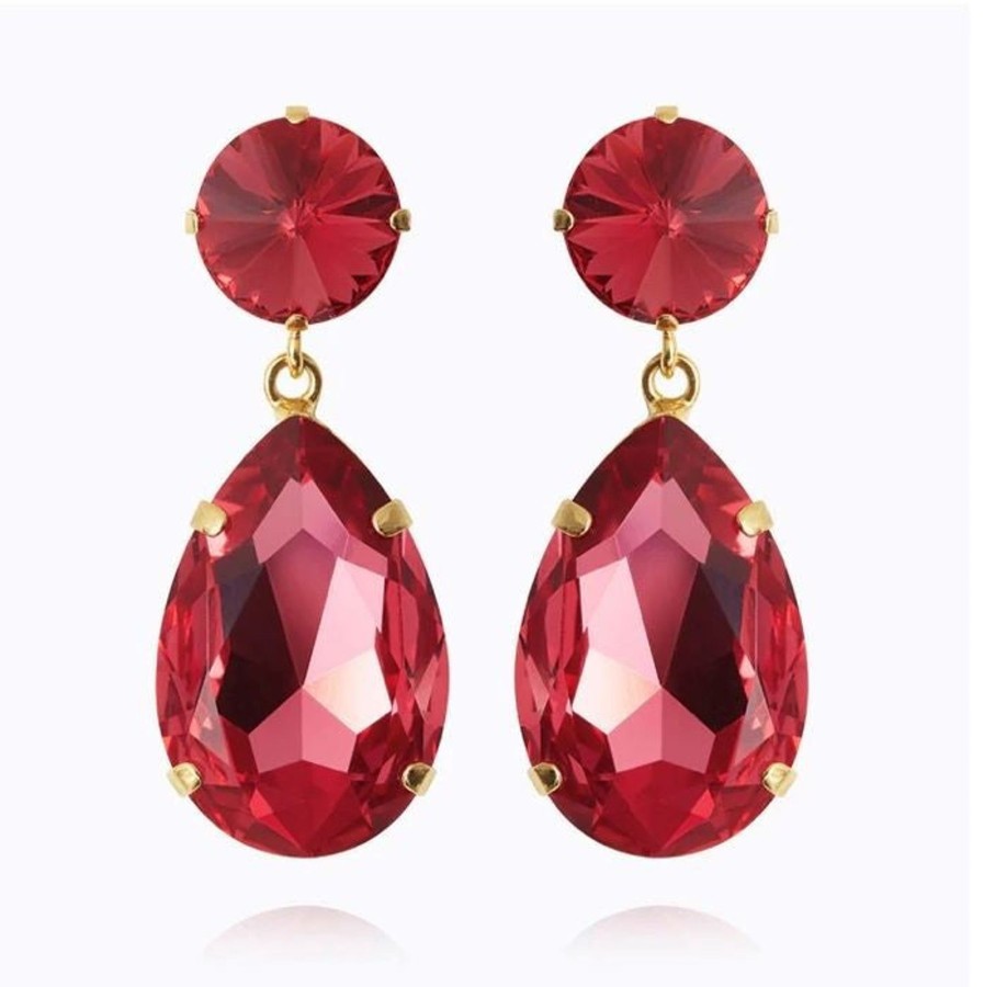 By Accessory Caroline Svedbom | Perfect Drop Earrings Red