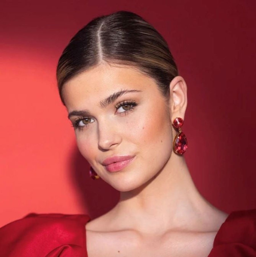 By Accessory Caroline Svedbom | Perfect Drop Earrings Red