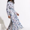 By Product Emily Lovelock | Isabella Floral Georgette Dress White