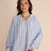 By Product Mos Mosh | Safi Striped Shirt Blue White