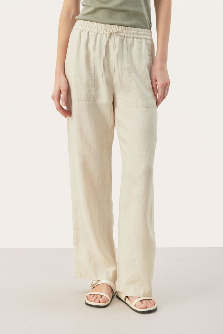 By Product Part Two | Eniola Linen Trousers French Oak