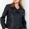 By Product Soya Concept | Gunilla Faux Leather Jacket Black