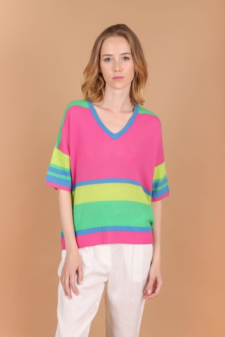 By Product Estheme Cashmere | Striped Cashmere Sweater Multi