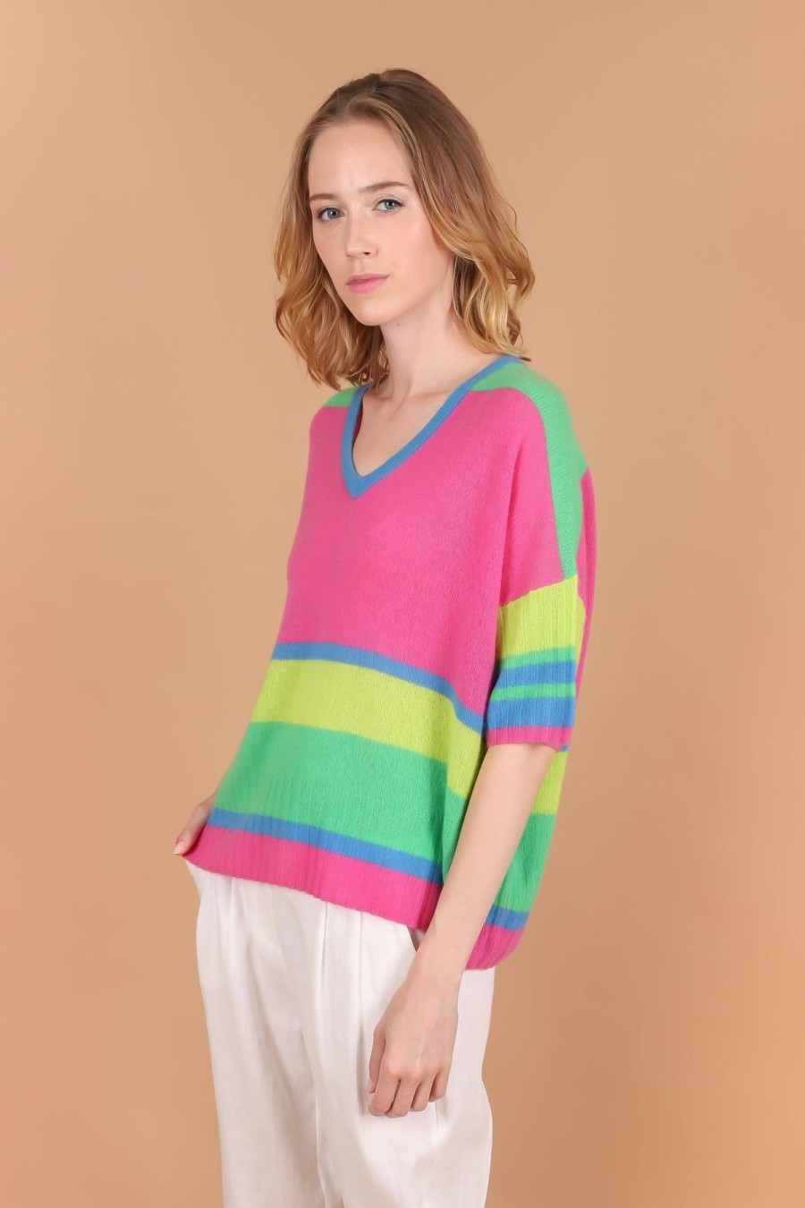 By Product Estheme Cashmere | Striped Cashmere Sweater Multi