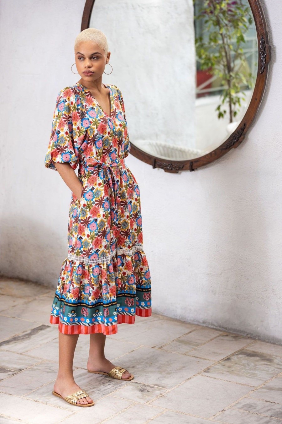 By Product Emily Lovelock | Floral Dress Multi