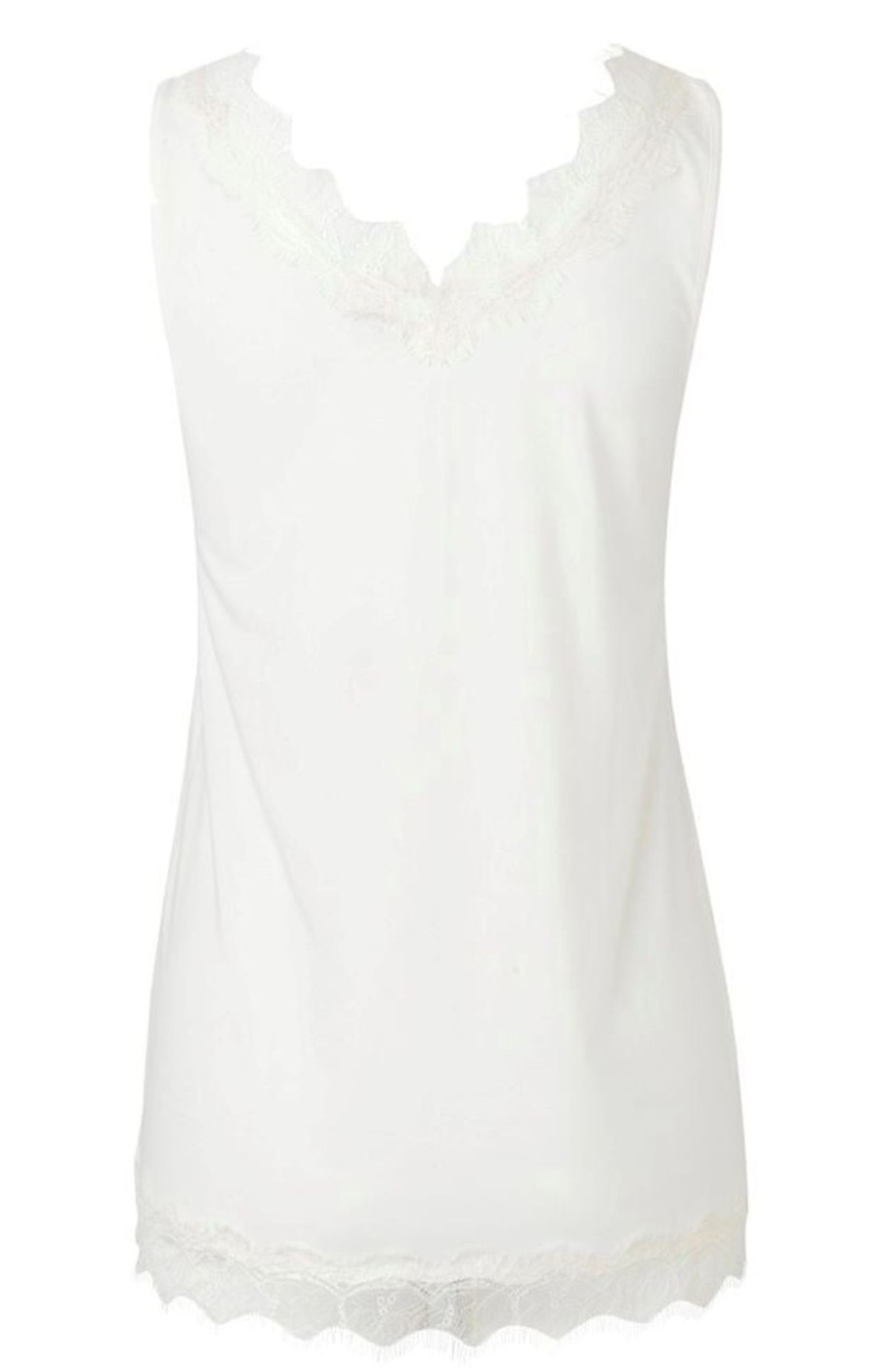 By Product Rosemunde | Billie Lace Camisole Top Ivory