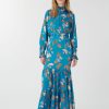 By Product Dea Kudibal | Celestina Dress - Bindweed Pampa Turquoise