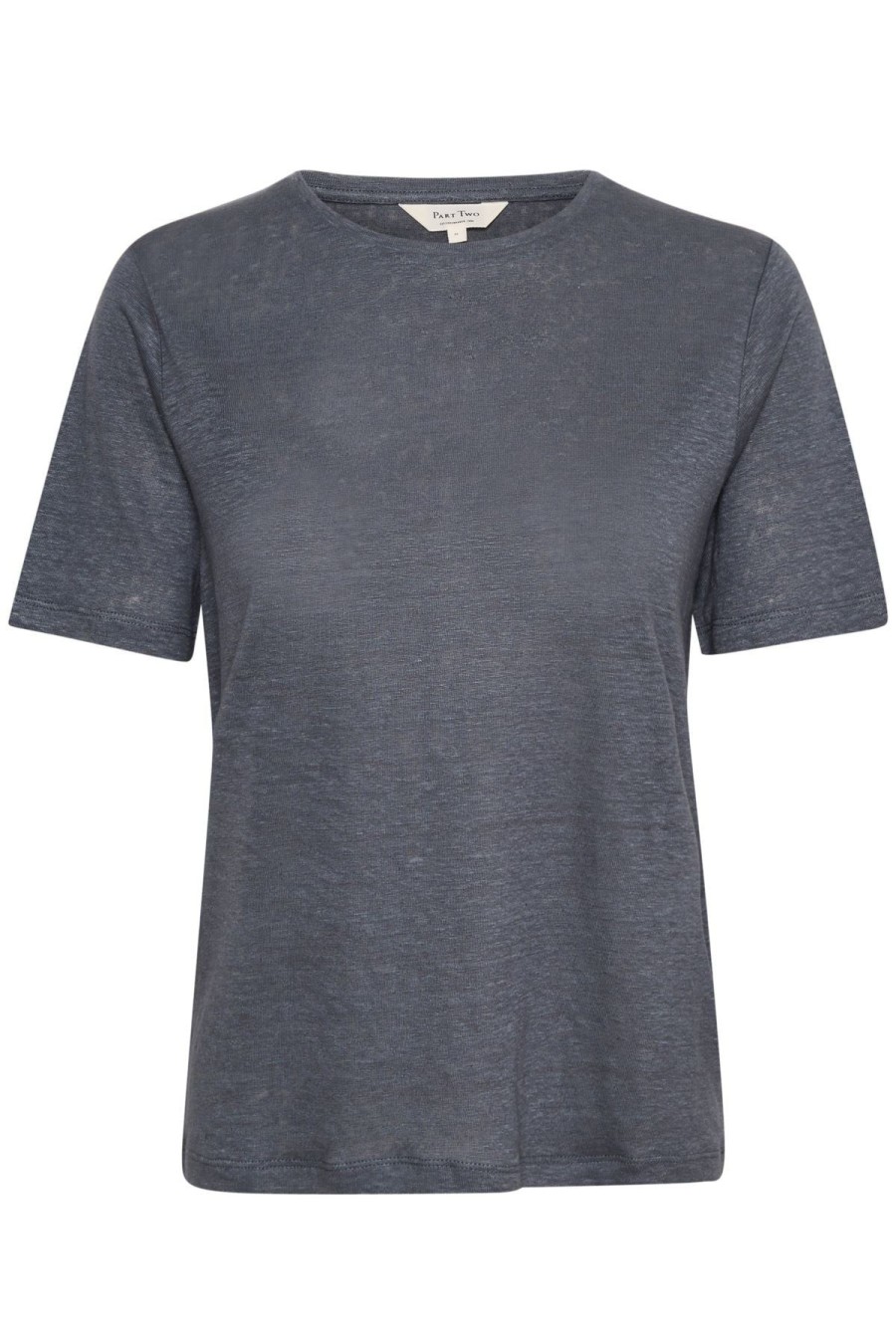 By Product Part Two | Emme Linen Tee - Turbulence Charcoal