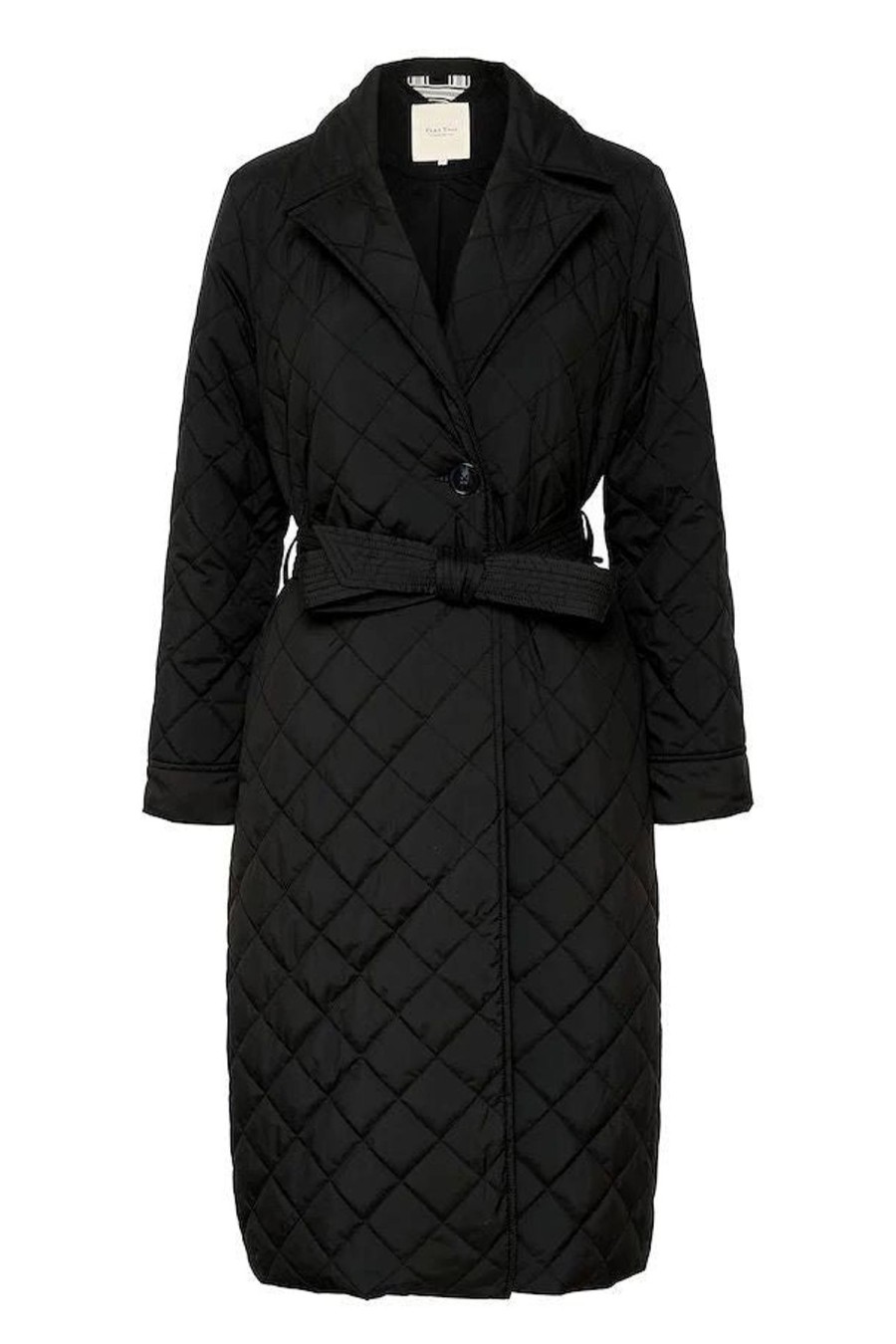 By Product Part Two | Sophie Quilted Coat Black