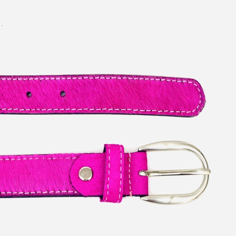 By Accessory Lavender Blue | Neon Belt Pink