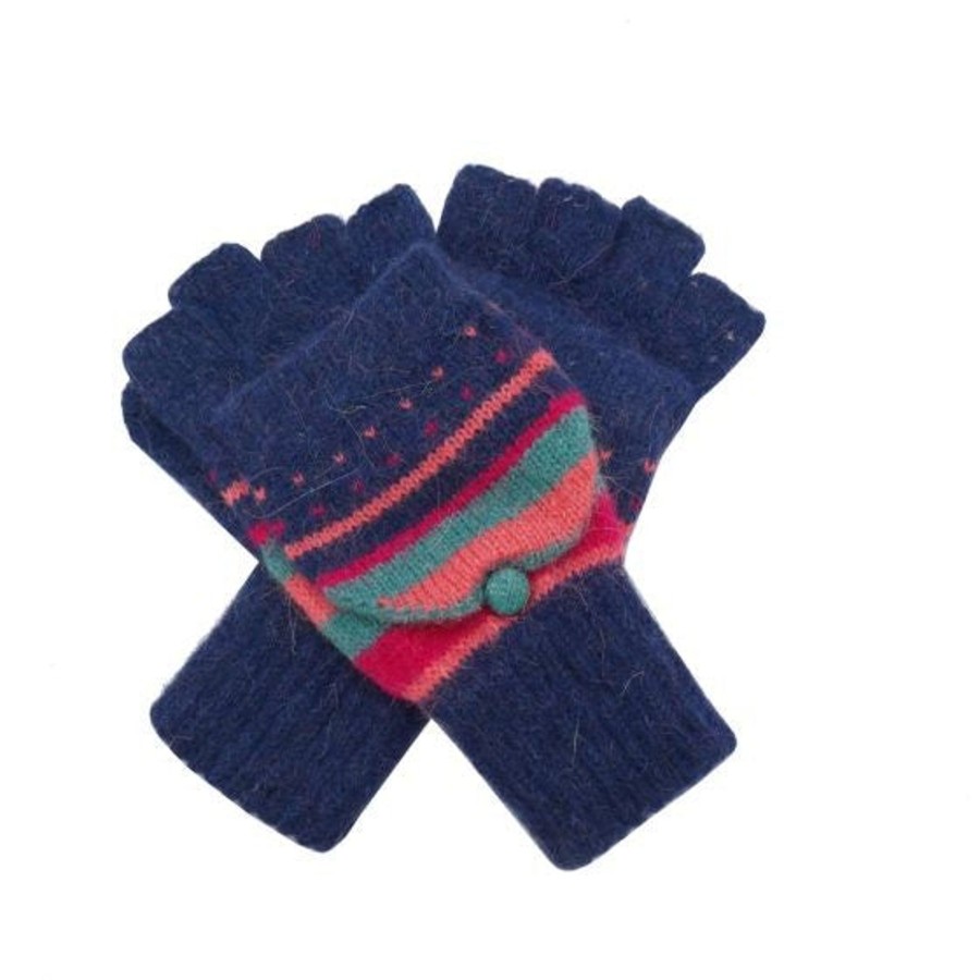 By Accessory Lavender Blue | Mittens Navy