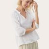 By Product Part Two | Elody Linen Blouse White