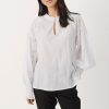 By Product Part Two | Stasia Broderie Anglaise Blouse White