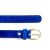 By Accessory Lavender Blue | Cobalt Cow Hair Belt Blue