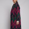 By Product Vilagallo | Yana Italian Wool Blend Coat Pink / Green