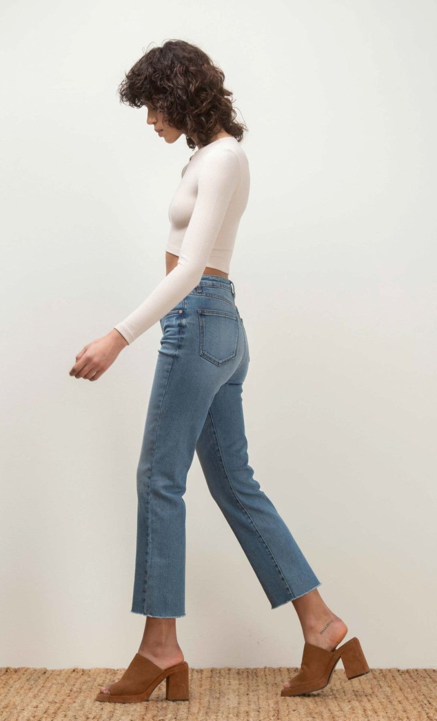 By Product Denim Studio | Salome Recycled Jeans - Antic Wash Denim