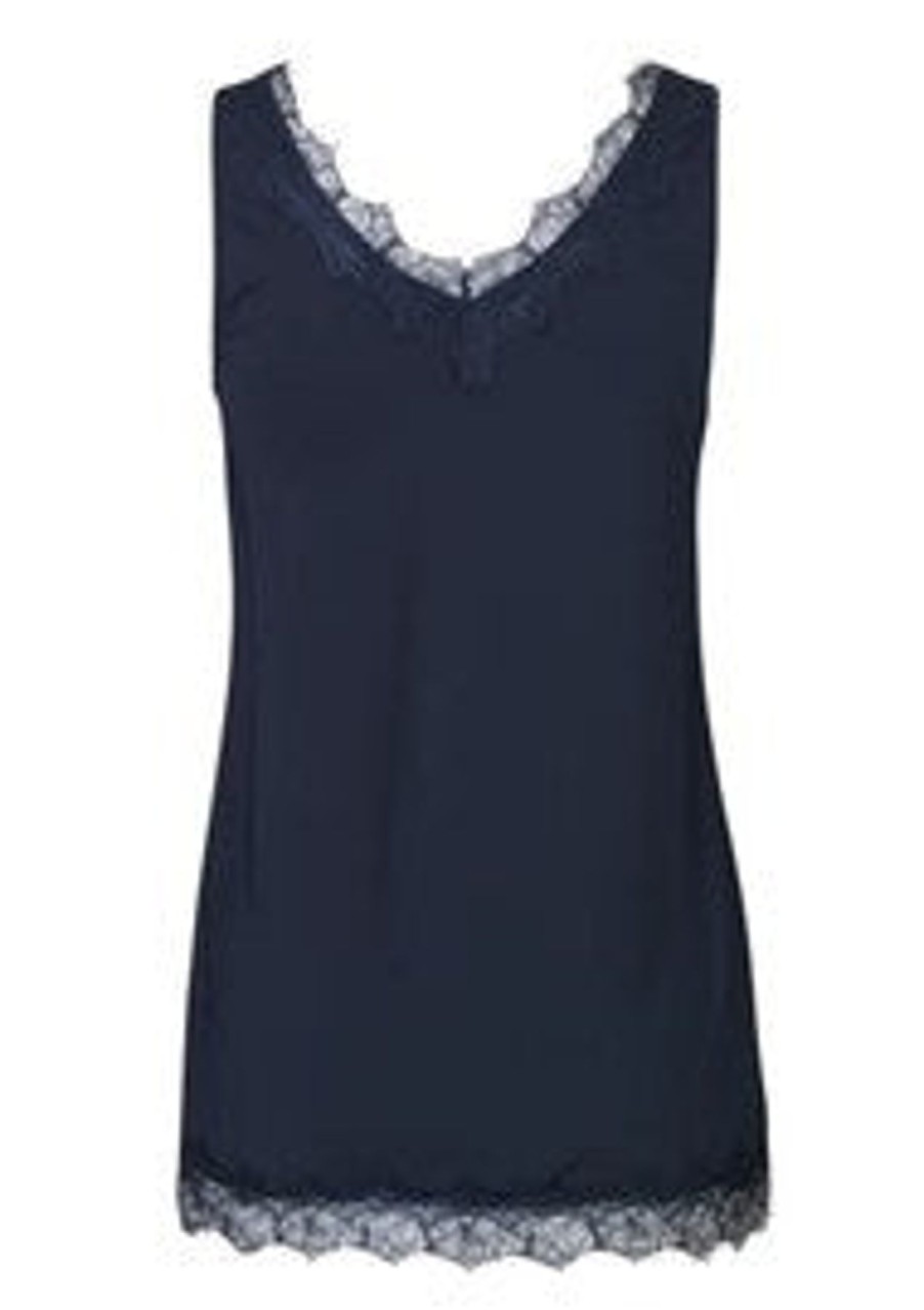 By Product Rosemunde | Billie Dark Lace Camisole Top Blue