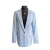 By Product Estheme Cashmere | Pale Blue Linen Jacket Blue Mist