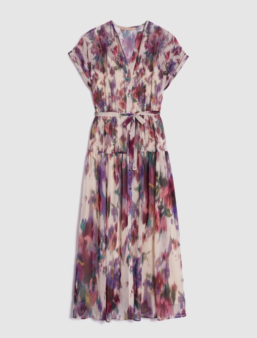 By Product Penny Black | Forgiare Georgette Dress Mauve