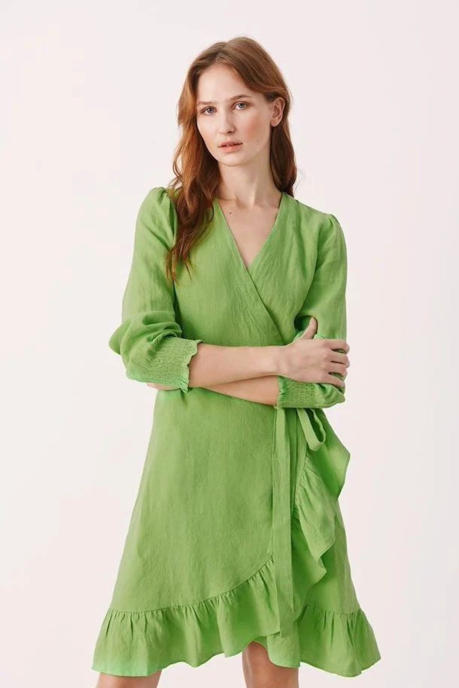 By Product Part Two | Sol Dress - Grass Green Lime Green