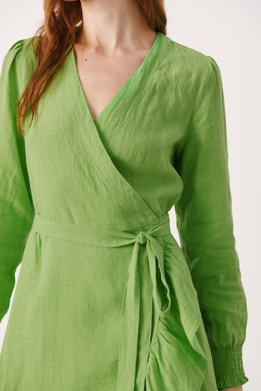 By Product Part Two | Sol Dress - Grass Green Lime Green