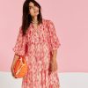 By Product Moliin | Naia Dress In Candy Pink Coral