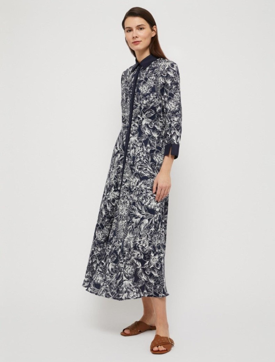 By Product Penny Black | Leale Linen Dress Black