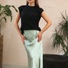 By Product Fika | Satin Skirt Sage