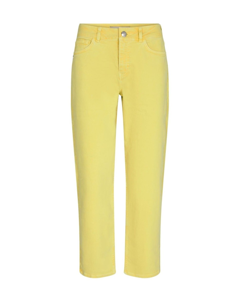 By Product Mos Mosh | Stella Stone Jeans In Yellow Plum Lime Green