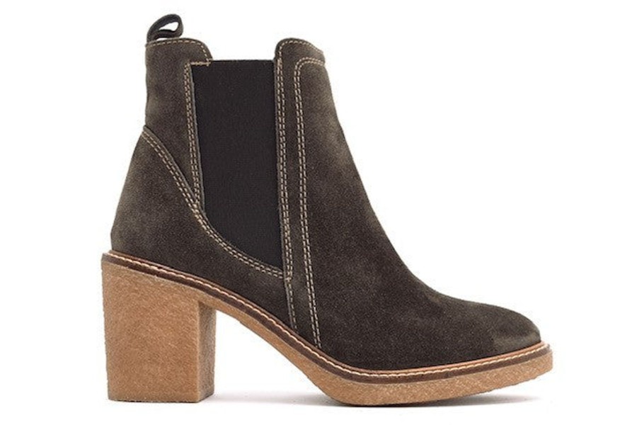 By Product Alpe | Taupe Heeled Boots