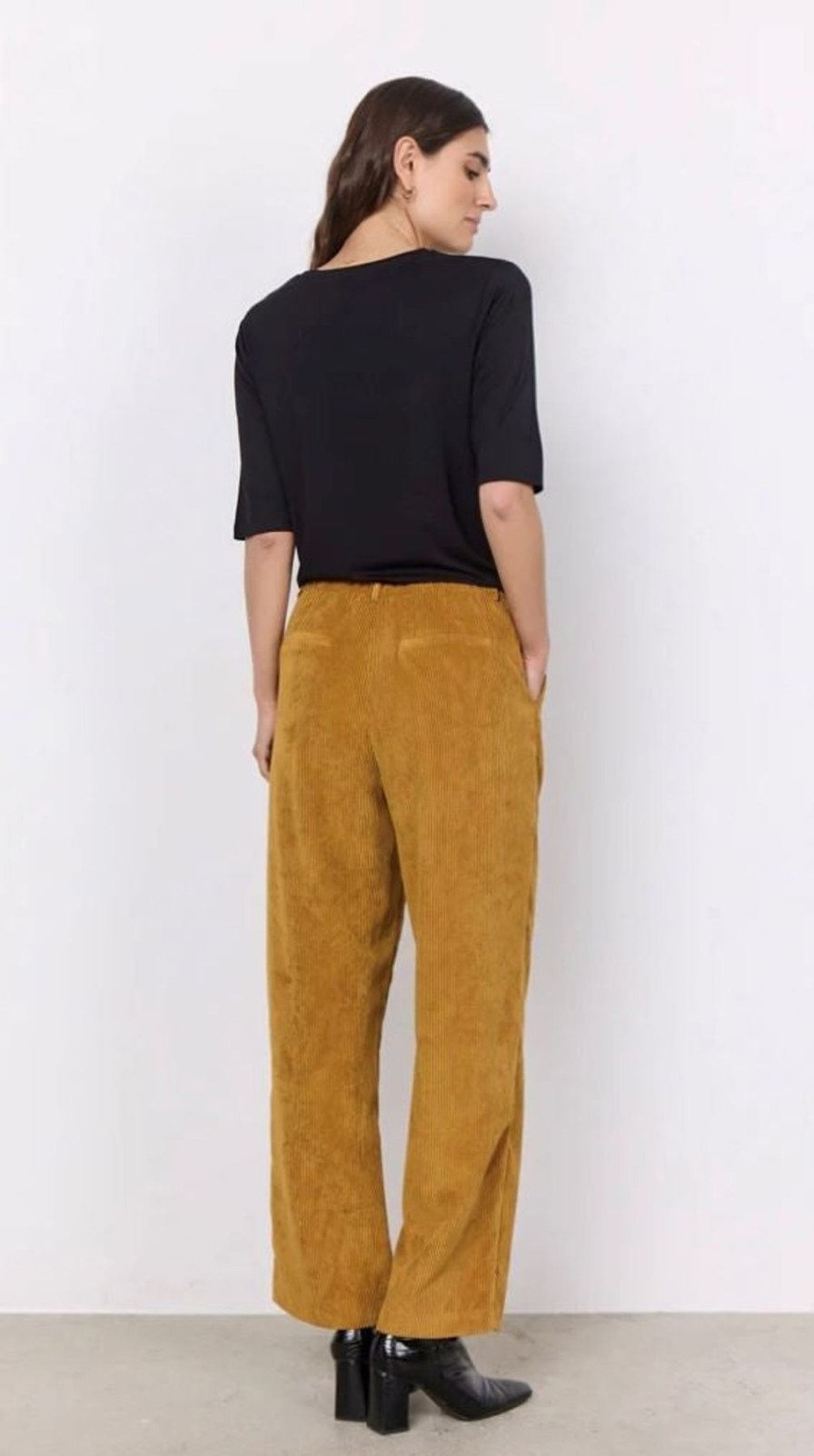 By Product Soya Concept | Bindi Cord Trousers Mustard