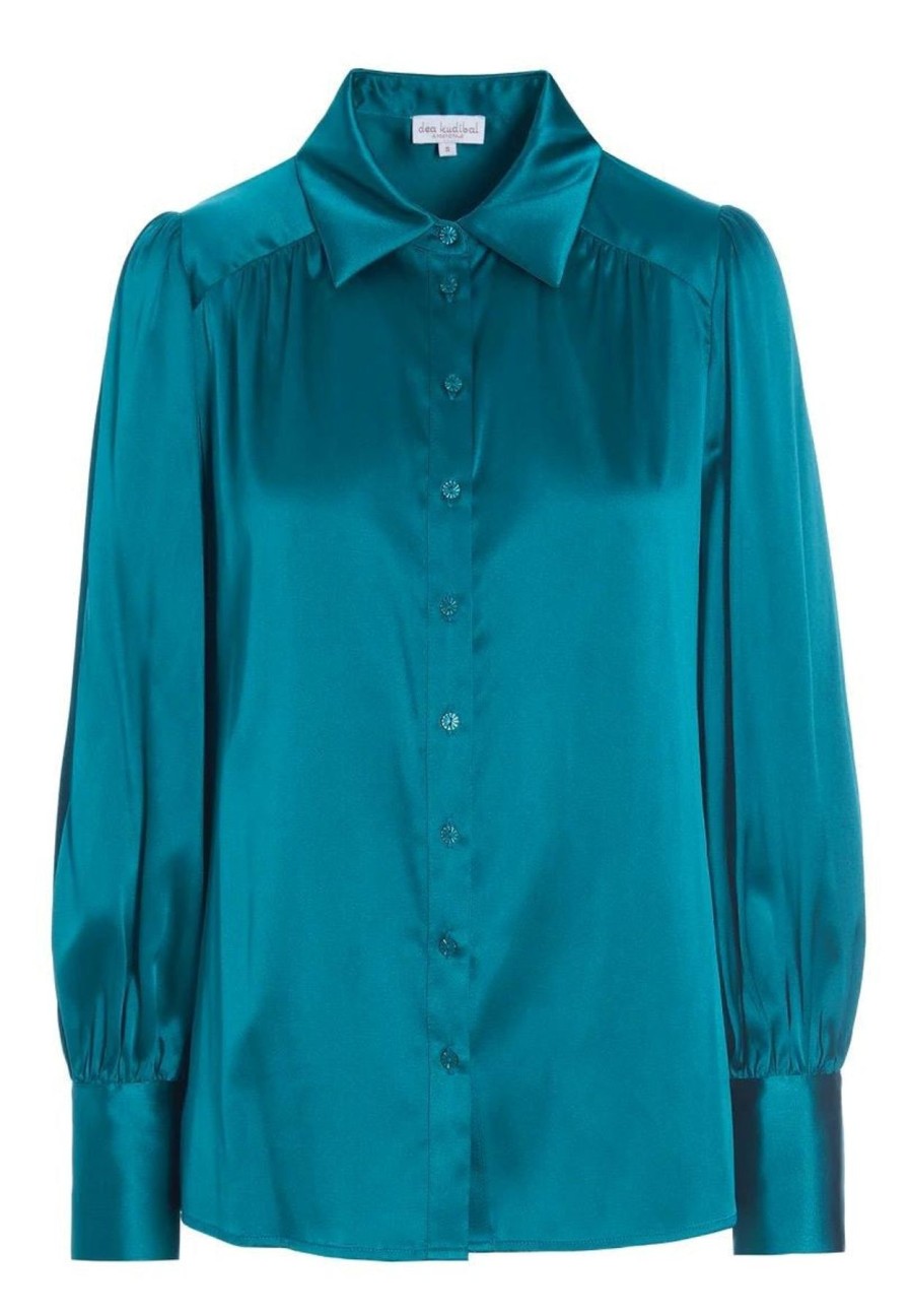 By Product Dea Kudibal | Asta Blouse - Verdes Turquoise