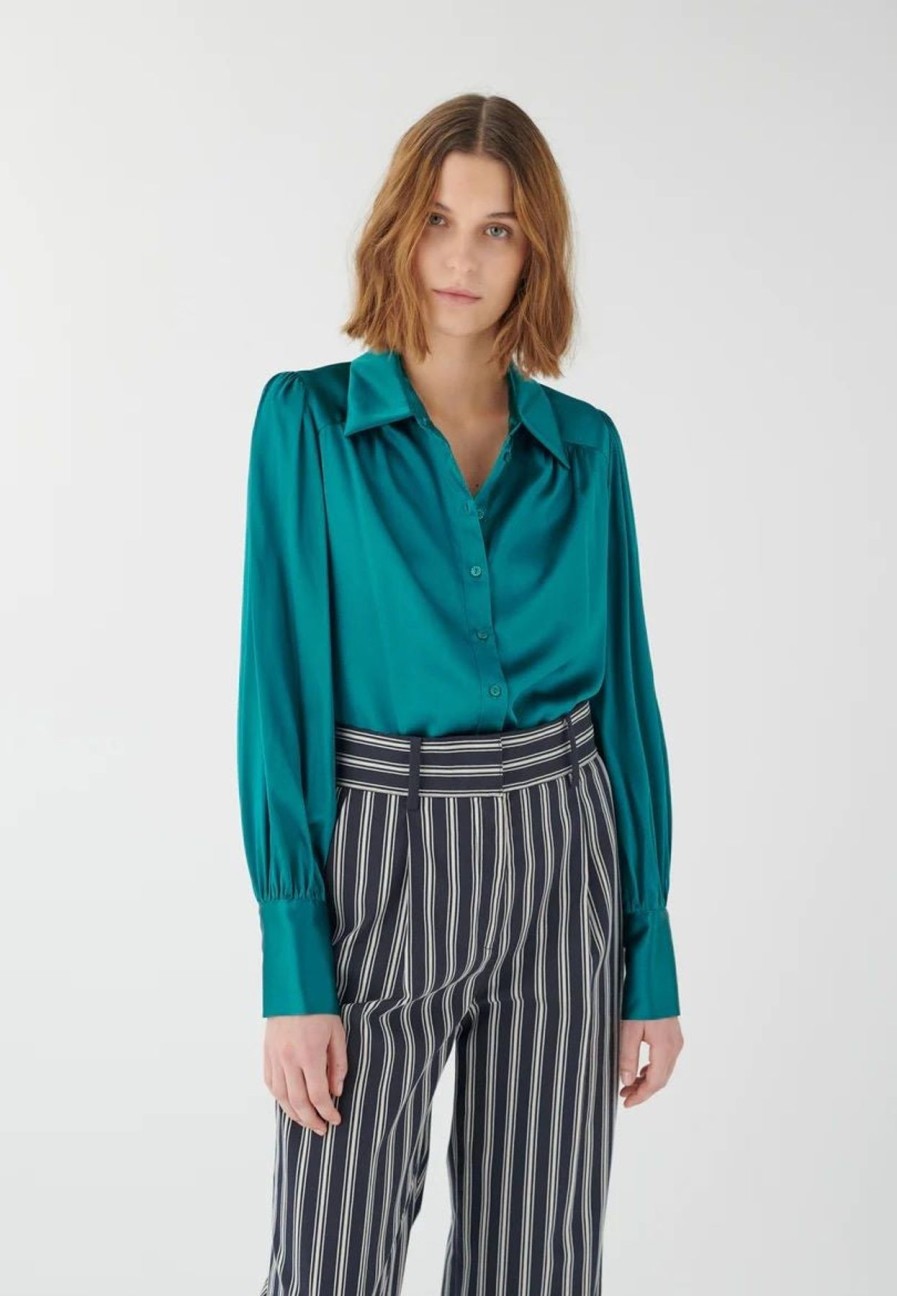 By Product Dea Kudibal | Asta Blouse - Verdes Turquoise