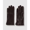 By Accessory Rino & Pelle | Alicia Dark Leather Gloves Brown