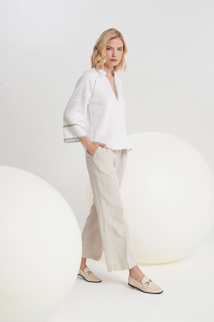 By Product Purotatto | Linen Trousers Sand