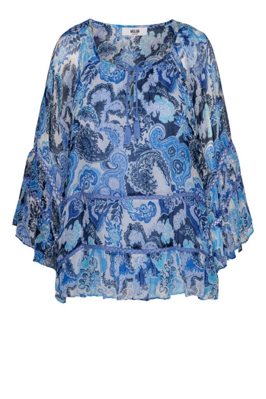 By Product Moliin | Gillian Blouse - Baltic Sea Blue