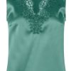 By Product Rosemunde | Eucalyptus Silk Camisole Top Green