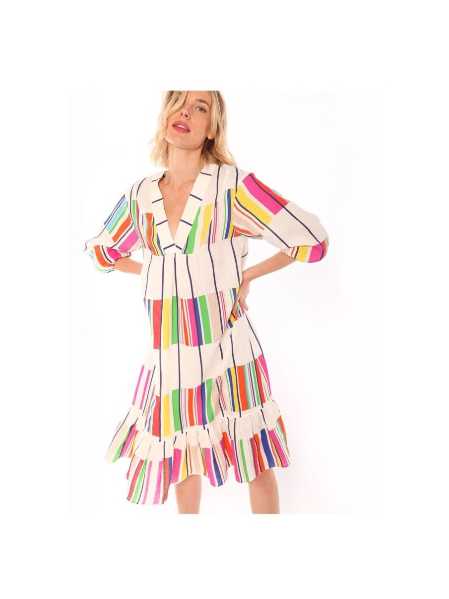 By Product Vilagallo | Fabrizia Atrani Linen Dress Multi