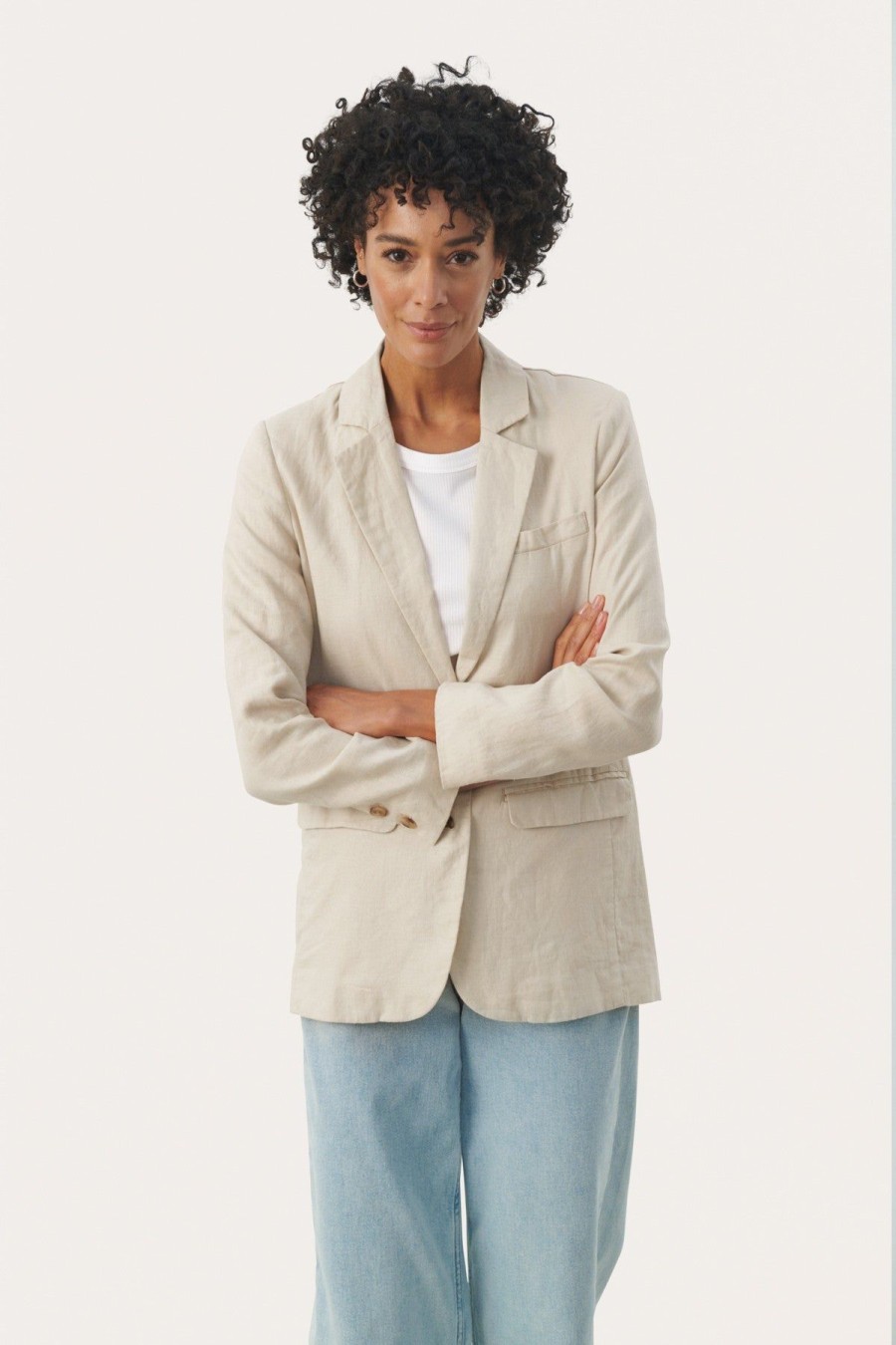 By Product Part Two | Nyan Linen Blazer French Oak