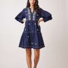 By Product Dream | Buta Dress - Navy / Ivory Navy/White